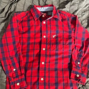 Wrangler Red and Blue Checkered Men's Shirt size 4/5